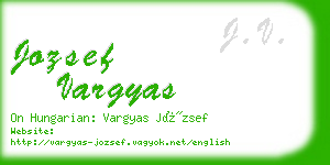 jozsef vargyas business card